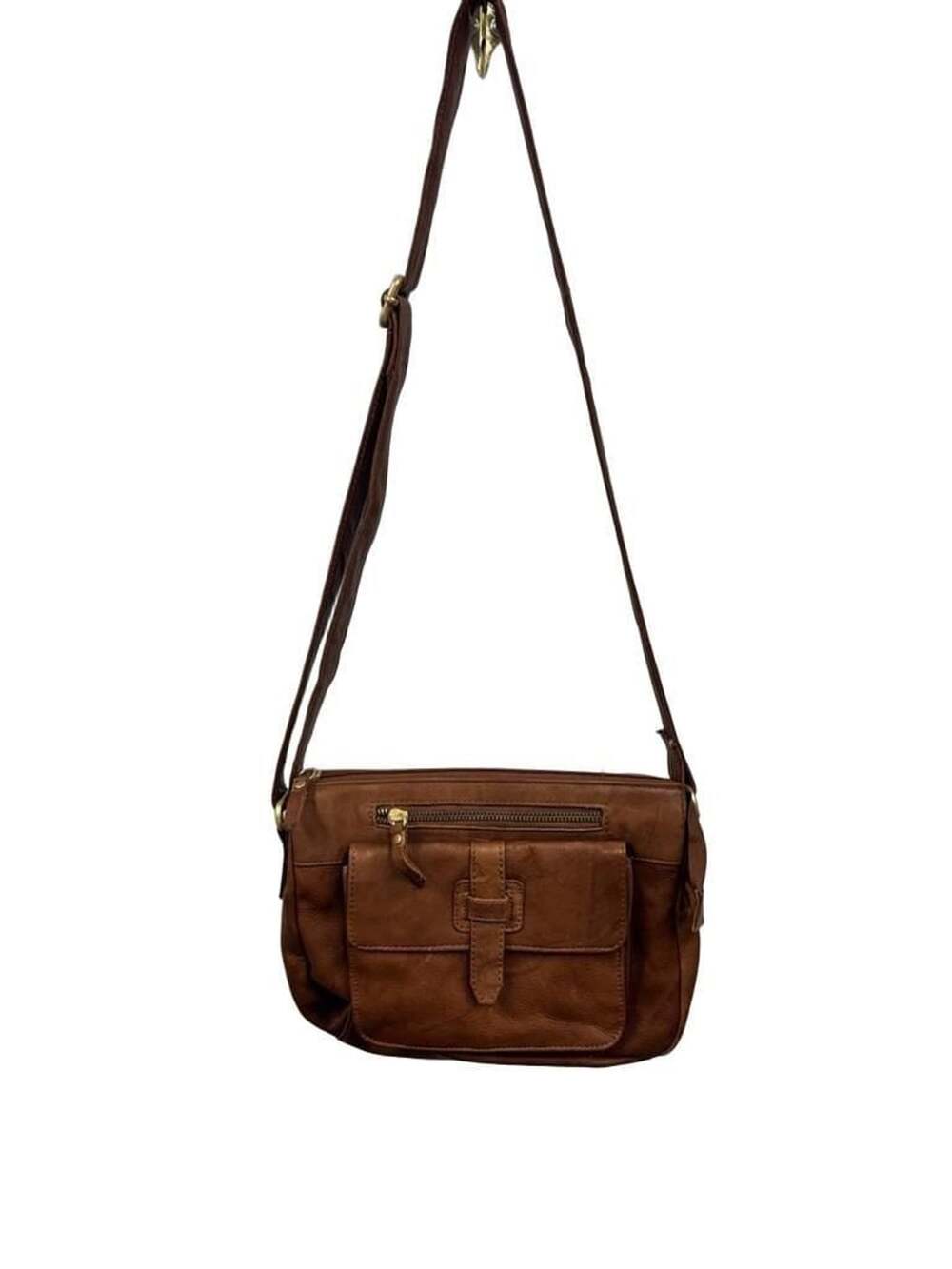 Great American Leatherworks Brown Leather Crossbody Bag